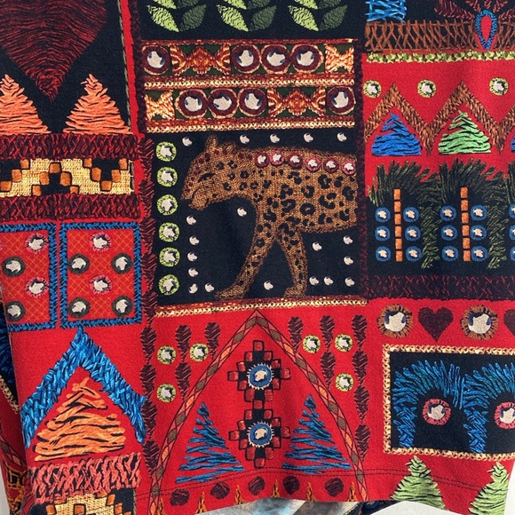 Farm Rio Multicolor Patchwork Blouse - Picture 4 of 10